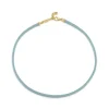 Love Notes Denim Leather Cord Choker