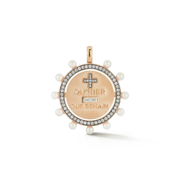 Love Notes Diamond and Pearl Love Pendant