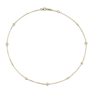 Love Notes Qu'hier Que Demain Pave Diamond by the Yard Necklace