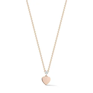 Personalized Diamond Heart Engraveable Necklace