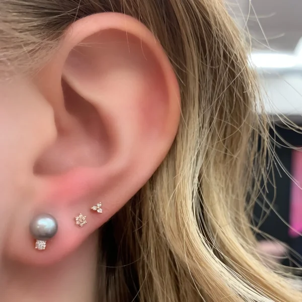 Prive Pearl and Diamond Studs
