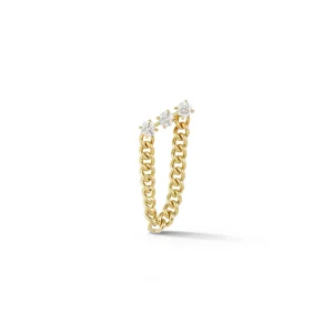 Toujours Diamond Studs with Draped Chain
