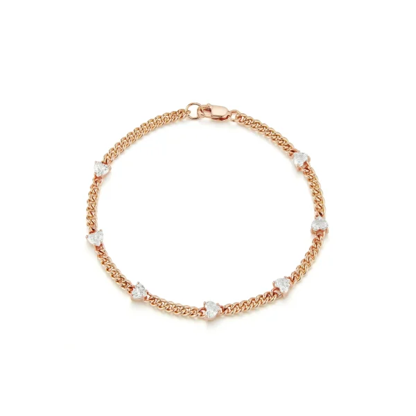 Toujours mon Amour Diamond Heart Bracelet